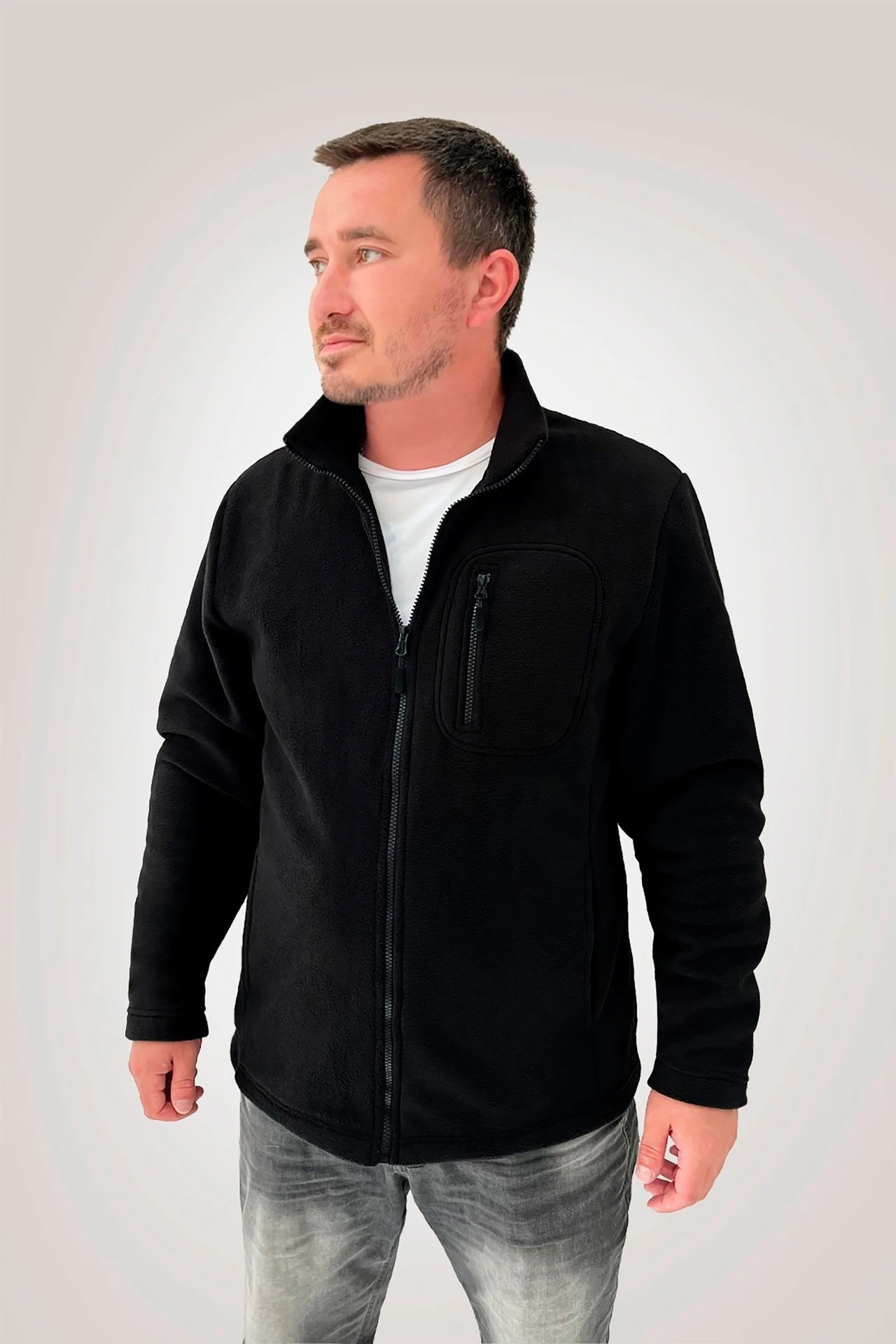 Толстовка Джейк флисовая унисекс, однотонная#2