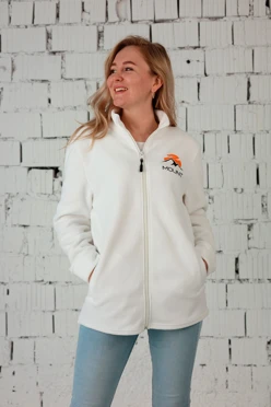 Купить толстовку Харисон флисовая без капюшона женская, однотонная "Mount"