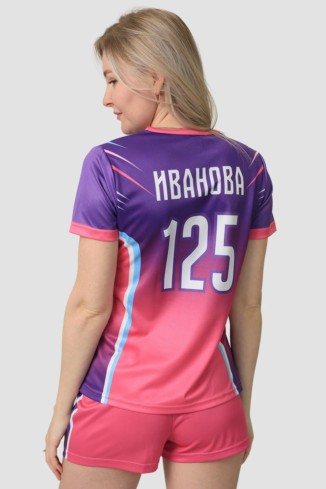 Волейбольная форма Хэнди женская с полной запечаткой "Ivanova 125"#2