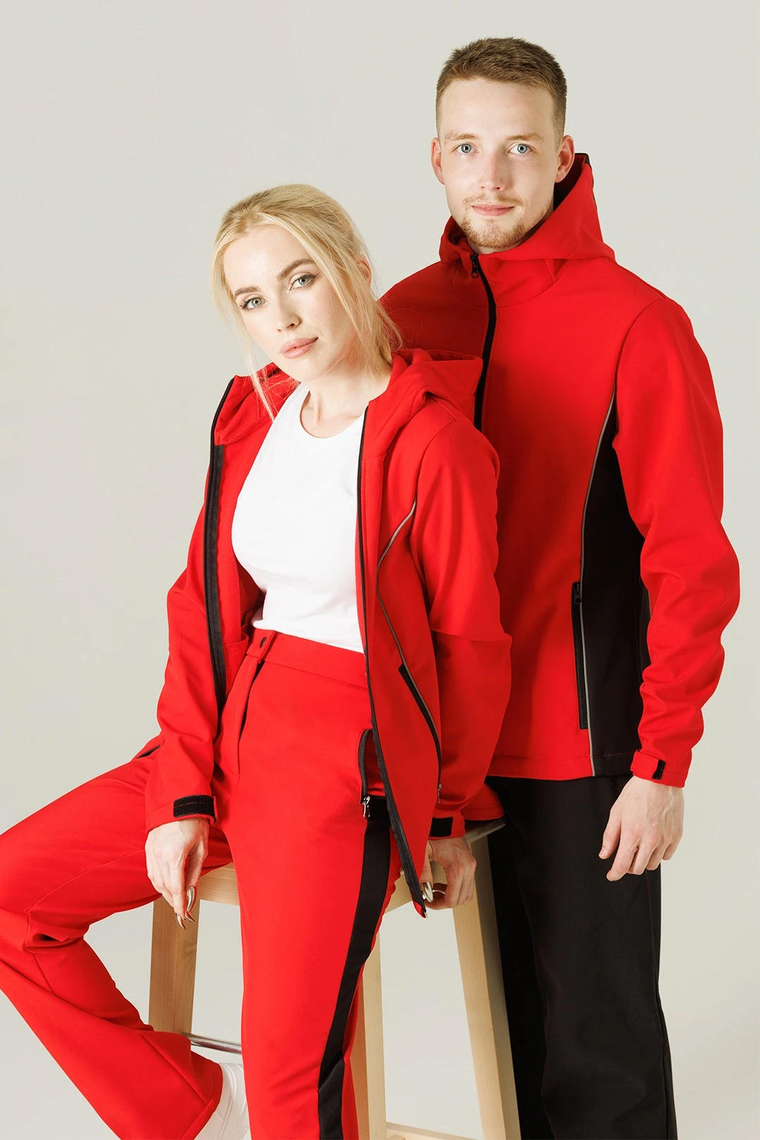 Ветровка Джаспер из софтшелла унисекс, однотонная#3