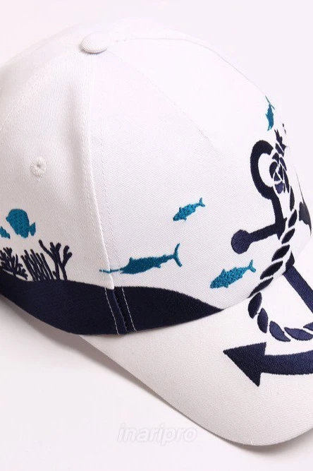 Бейсболка Прайд с уникальной вышивкой на всех деталях (хлопок) "Pelican"#7