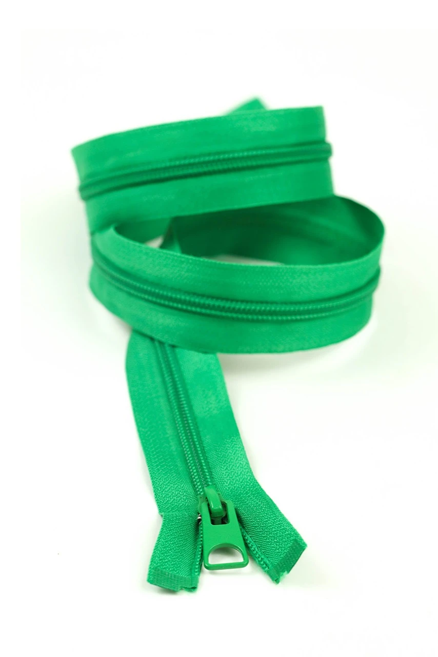 Молния спиральная разъемная 40 см, тип 5, зеленая#4