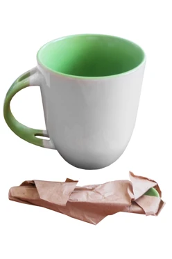 Кружка двухцветная с ложкой, с печатью#2