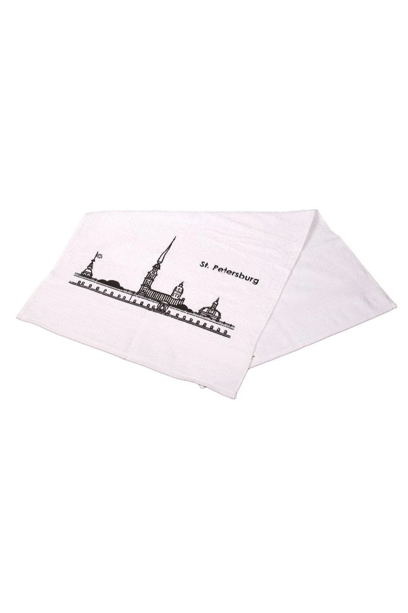 Полотенце махровое 50х90 см (Ituma), однотонное  "Peter & Paul's Fortress"#2