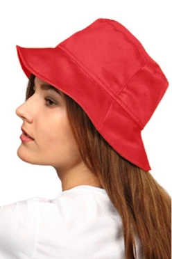 Купить панаму Мальта однотонную красную