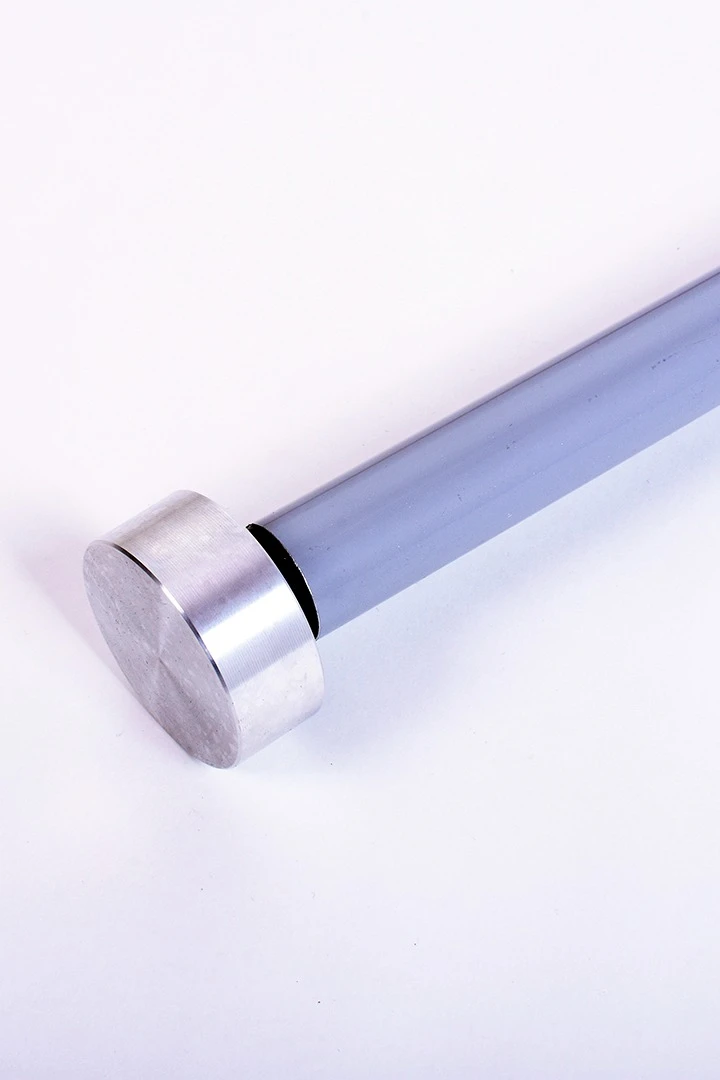 Древко металлическое серое 2,5 м,Ø 25 мм#1