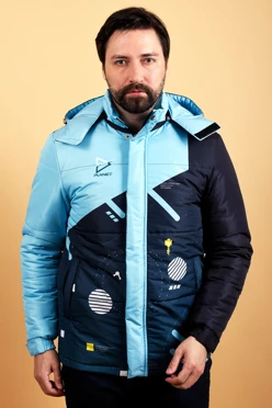 Купить куртку Винтер унисекс с полной запечаткой "Outer space"