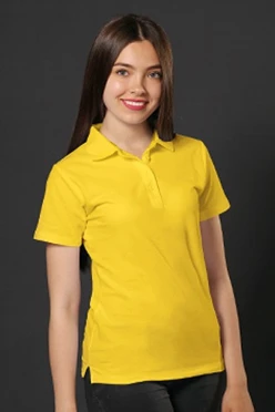 Купить футболку женскую жёлтую Поло Нэкст