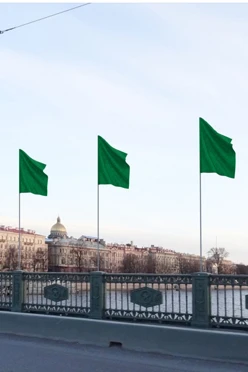 Купить Флаг расцвечивания 70х105 см зелёный