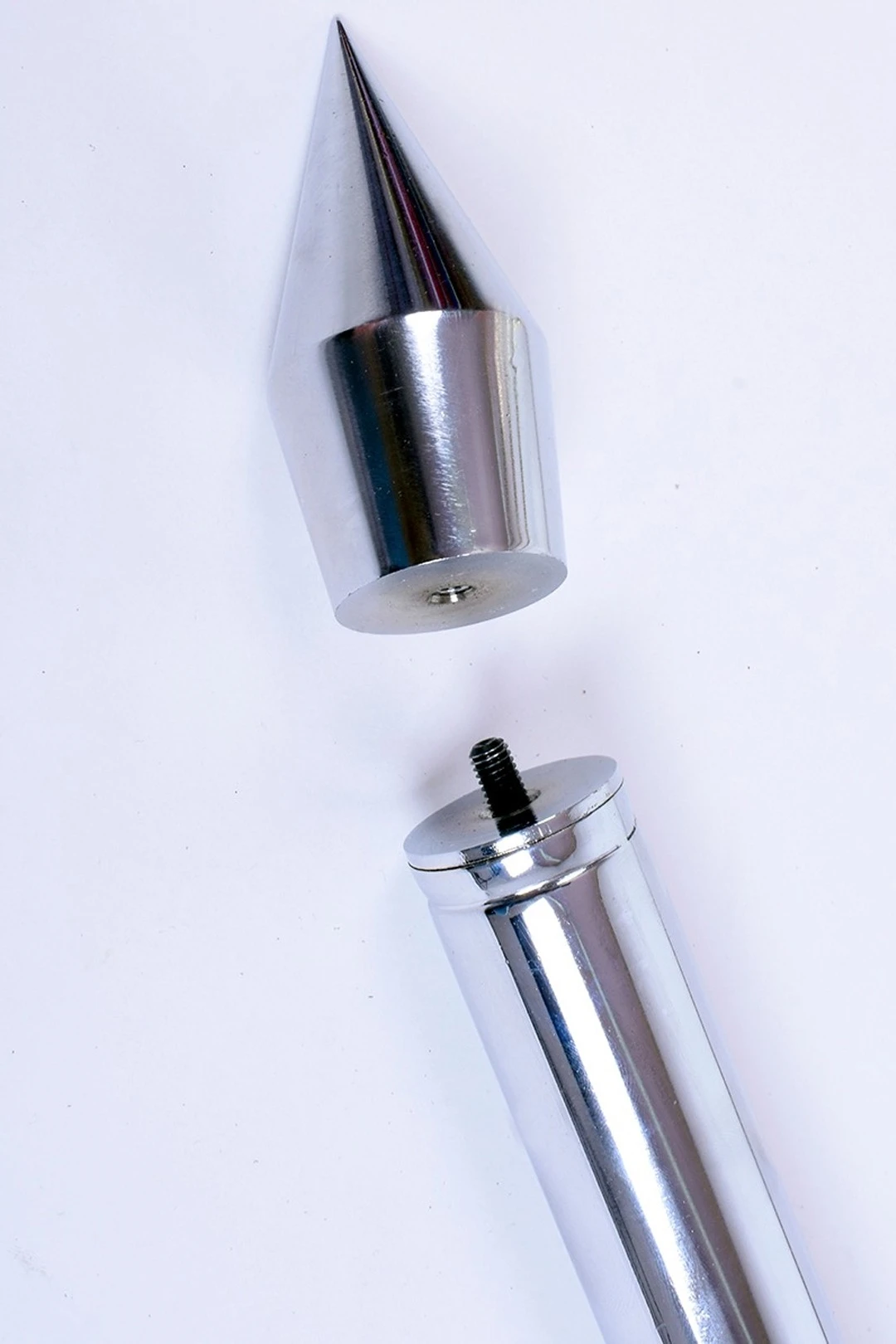 Древко стальное хромированное под серебро 2 м, Ø 32 мм#1