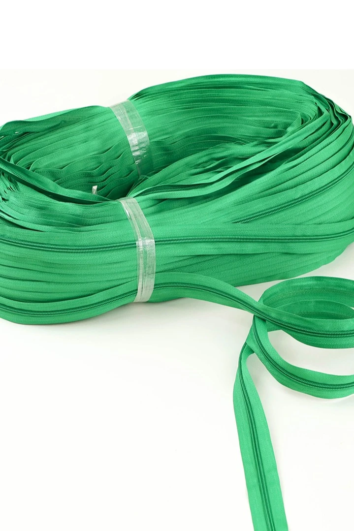 Купить молнию тип 5 рулонную 20 000 см, зеленую