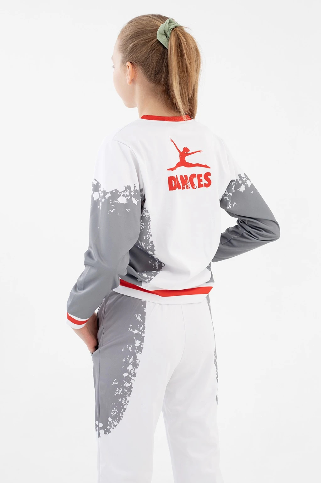 Брюки Экшен зауженные детские с полной запечаткой "Dances"#1