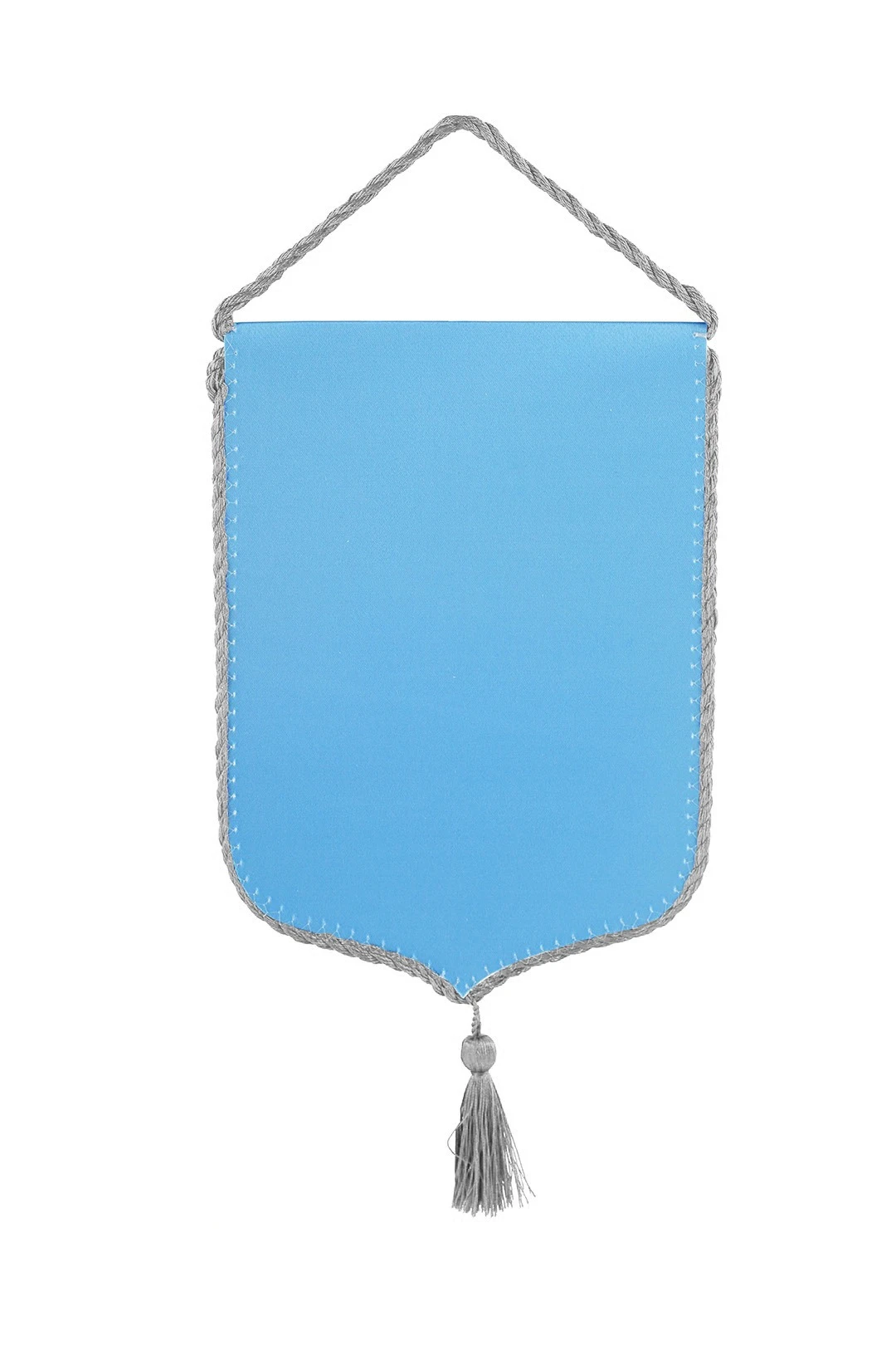 Купить вымпел герб печатный из сатена со шнуром и кистью, 15х22 см