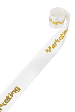 Лента сатин ширина 2 см, печать золотом с одной стороны#2