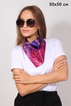 Платок Шанель 50х50 см, с полной запечаткой#1 Платок Шанель 50х50 см, с полной запечаткой#1