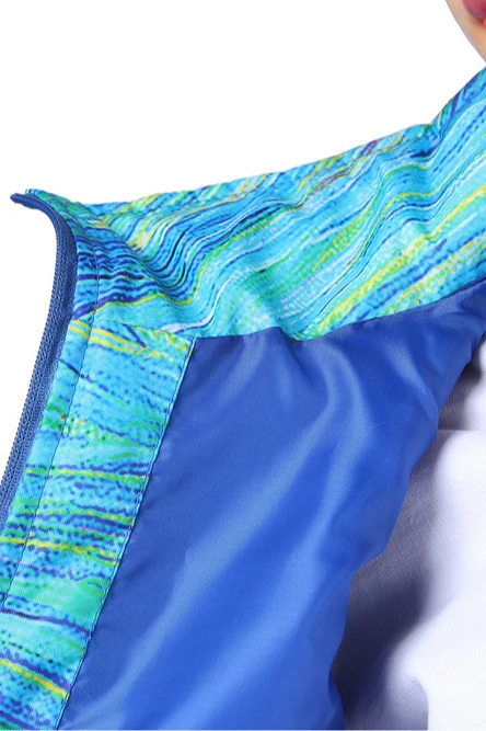 Жилет Портер на синтепоне со стежкой унисекс, с полной запечаткой "Wave"#3