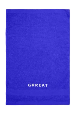 Купить полотенце махровое 40х70 см с вышивкой (Color), синее