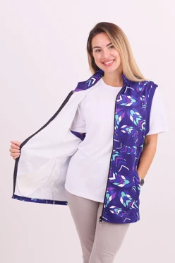 Жилет Джон флисовый без подклада унисекс, с полной запечаткой#1