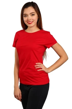 Купить футболку Премиум женскую красную