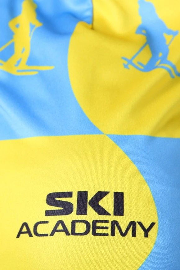 Шапка Сноу двухслойная детская, с полной запечаткой "Ski academy"#4