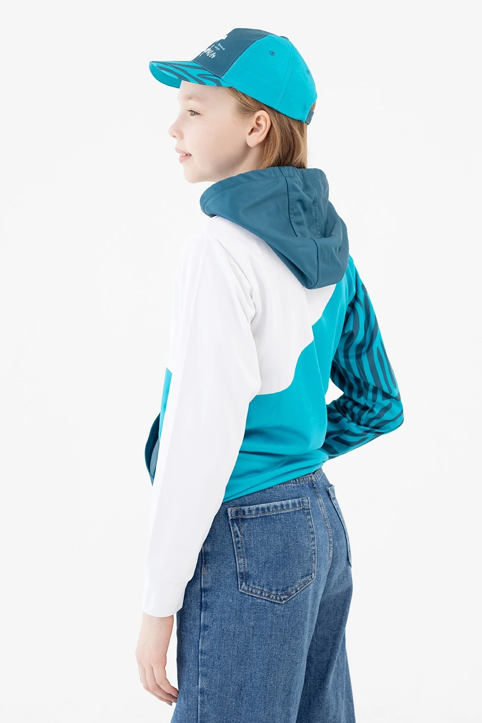 Худи Томми детский из адидаса с полной запечаткой "Dolphin"#1 Худи Томми детский из адидаса с полной запечаткой "Dolphin"#1