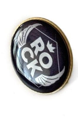 Значок заливной Круг диаметр 13 мм, с печатью#2