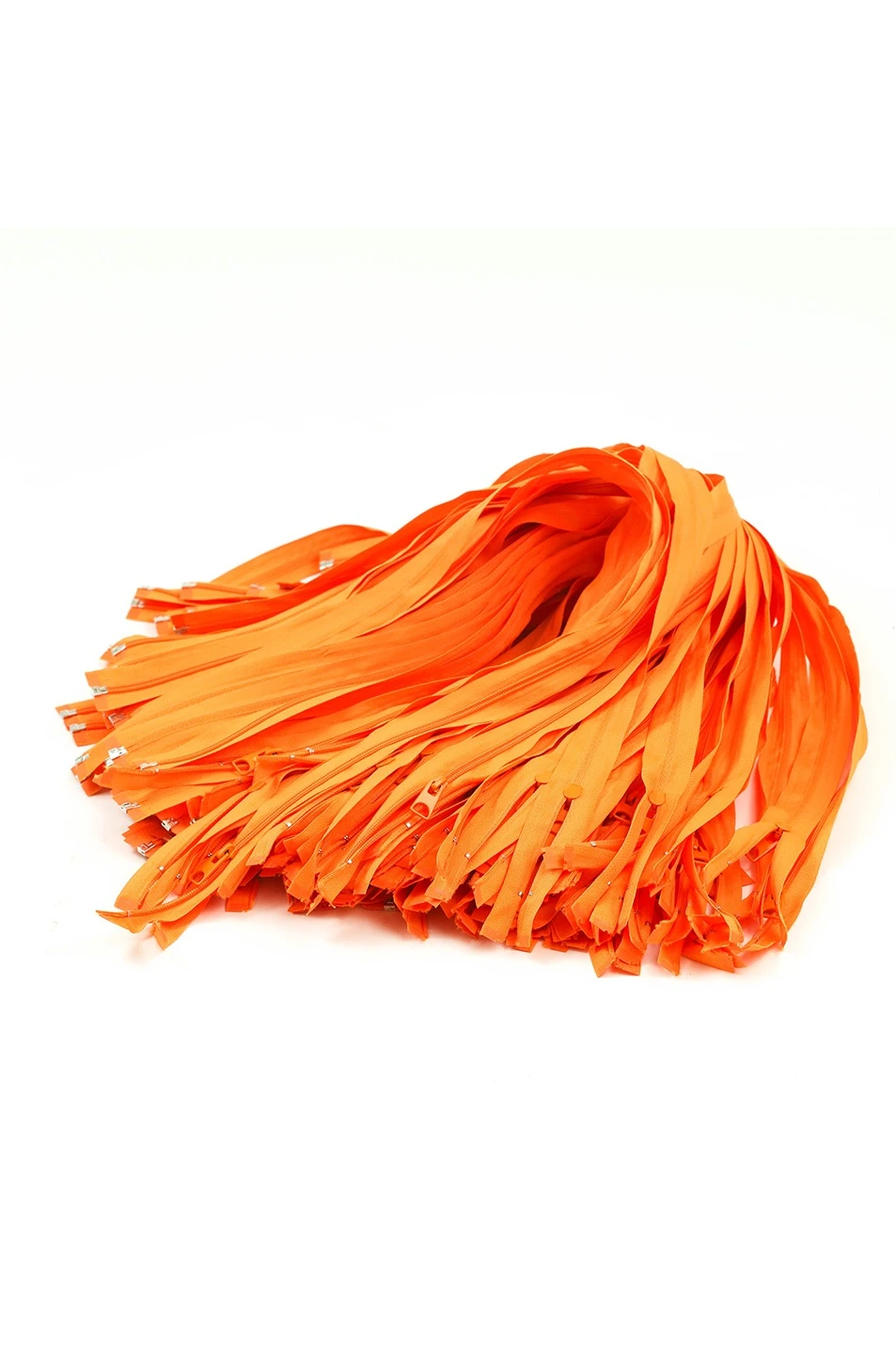 Купить молнию спираль тип 5 разъемную 40 см, оранжевую