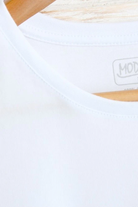 Футболка Премиум женская (Modern) однотонная белая (хлопок)#2