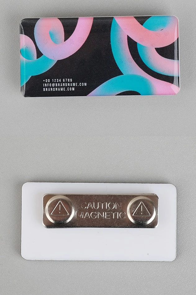 Бейдж из акрила с заливкой, 30х60 мм#1