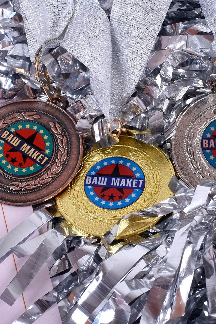 Купить медаль МК162 50мм с шильдом 25мм Купить медаль МК162 50мм с шильдом 25мм