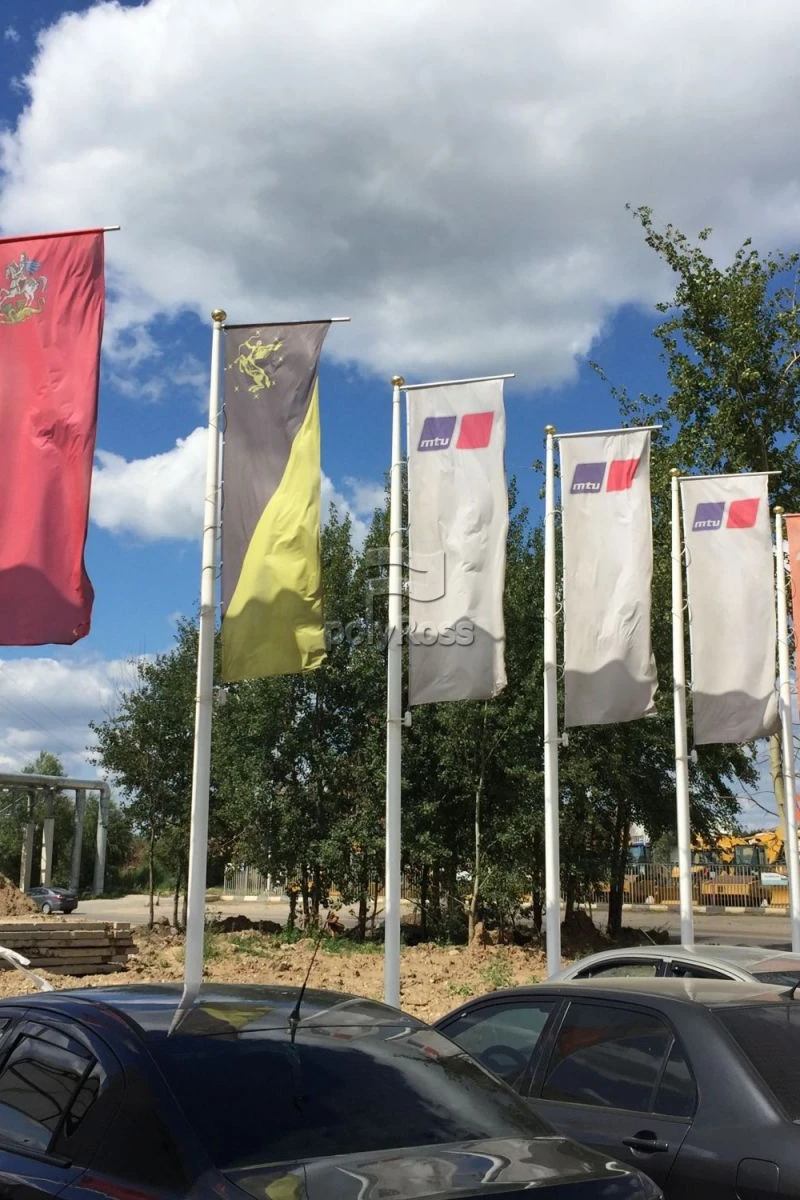 Аренда флагштока из стекловолокна с закрытым механизмом 6 м#3