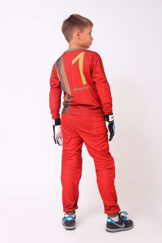 Футбольная вратарская форма Челси детская с полной запечаткой#1