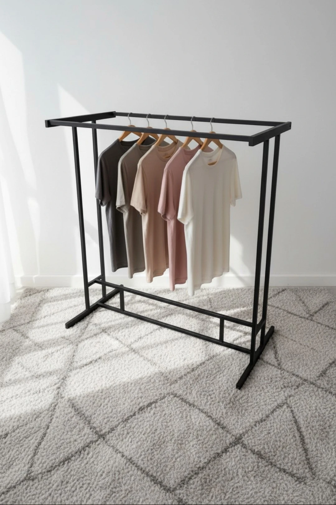 Напольная вешалка для одежды "Фасон", металлическая, 120×130×60 см#1