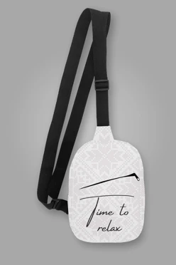 Купить сумку Стрейт кросс-боди, с принтом "Time to relax"