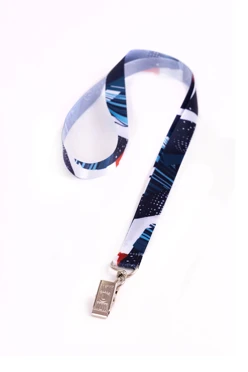 Лента для бейджа атлас ширина 2 см, с клипсой, с печатью#1 Лента для бейджа атлас ширина 2 см, с клипсой, с печатью#1