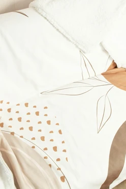 Плед Слипи флисовый 140х170 см (двухслойный), с принтом "Pastel"#1