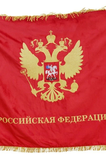 Купить знамя министерства здравоохранения вышитое на бархате