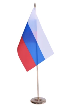 Купить флажoк РФ печатный 12х18 см шелк