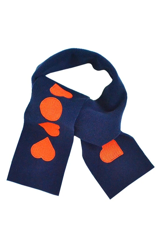 Шарф флисовый однослойный 15х130 см, однотонный  "Shapes"#7