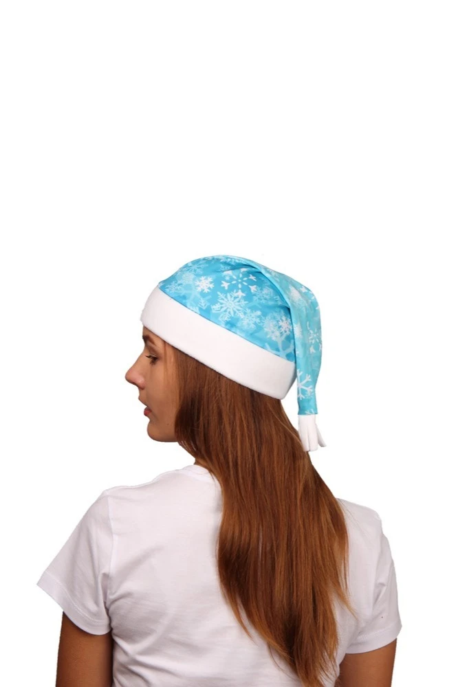 Колпак Новогодний с принтом "Ice"#2