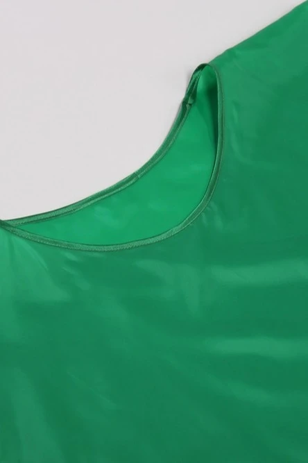 Накидка из шелка Кейп 50х70 см, однотонная зеленая#1