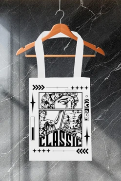 Купить сумку Бэлл из оксфорда 30х40 см, с принтом "Classic" Купить сумку Бэлл из оксфорда 30х40 см, с принтом "Classic"