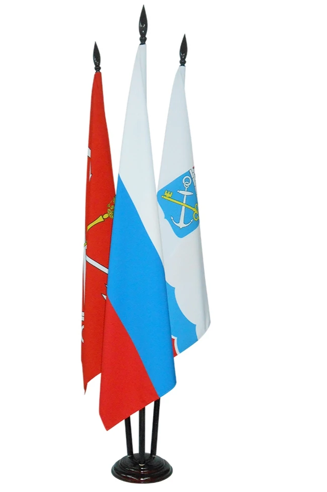 Подставка деревянная с основанием Блин (сосна) 3 штока 2,5 м#1