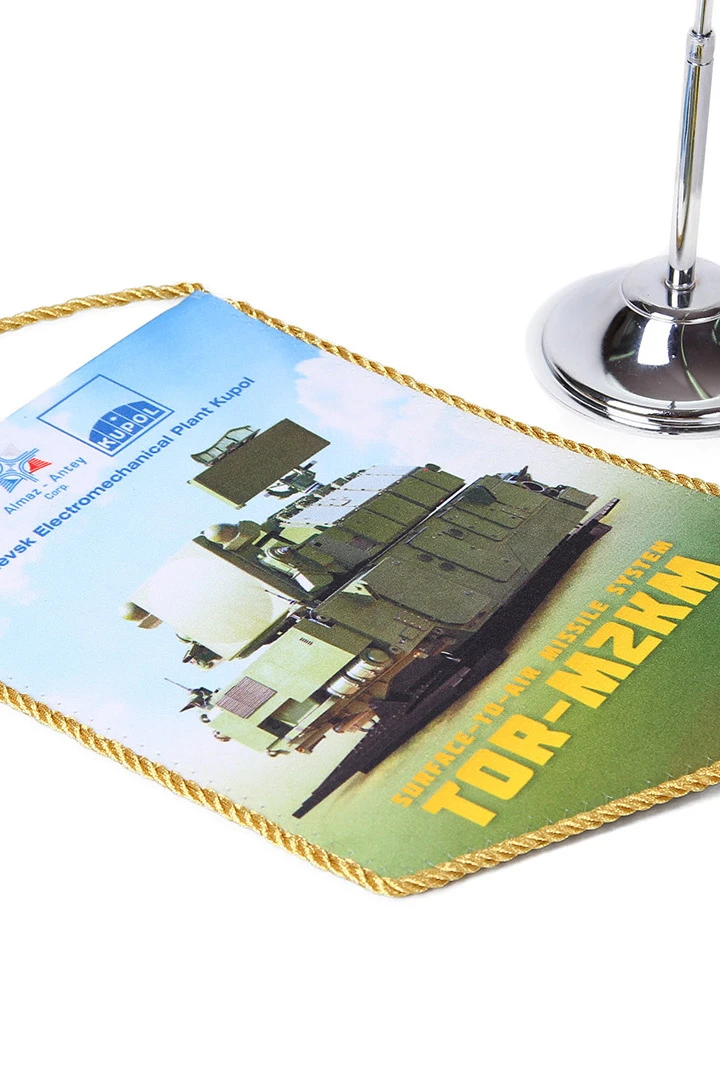 Вымпел Угол печатный из атласа со шнуром и кистью, 15х22 см "TOR-M2KM"#3