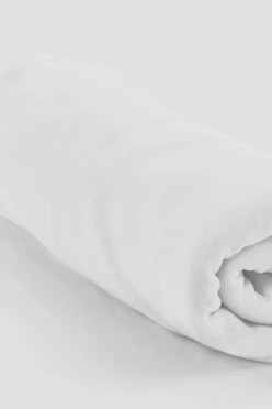 Купить плед Эконом (без обработки) флисовый 160х170 см, однотонный белый