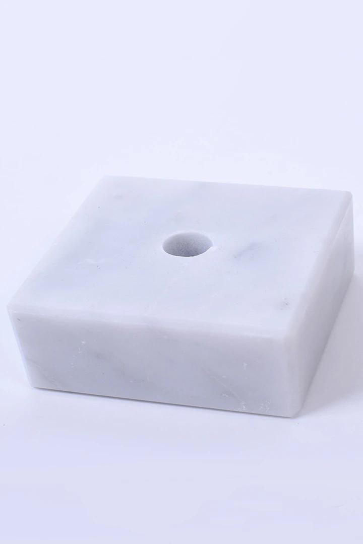 Купить основание каменное, белый мрамор 65х20 мм