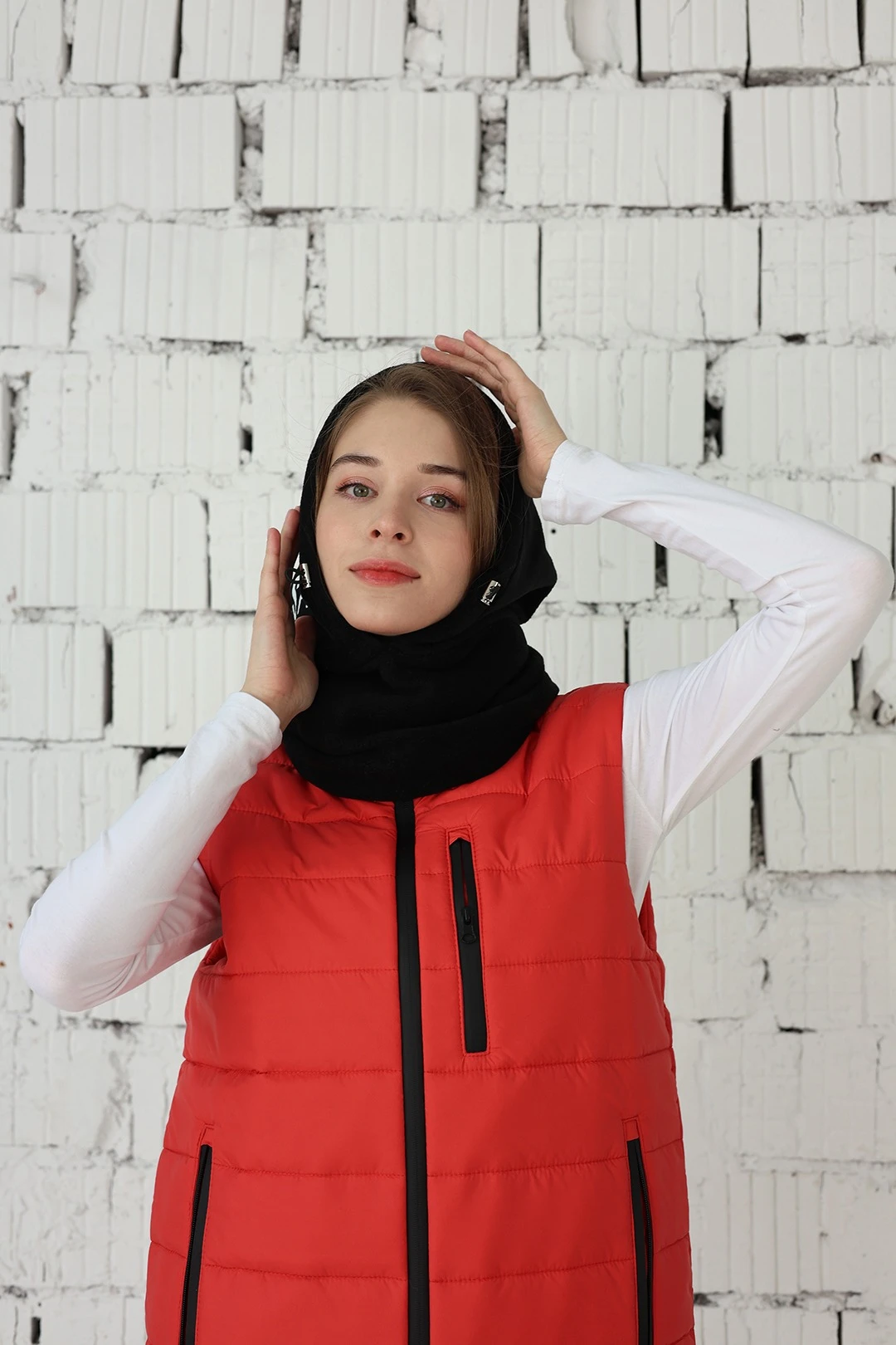 Капор Рейс флисовый взрослый, однотонный черный#1