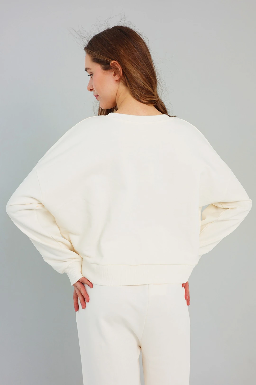 Свитшот Рэйчел из футера женский, однотонный#6