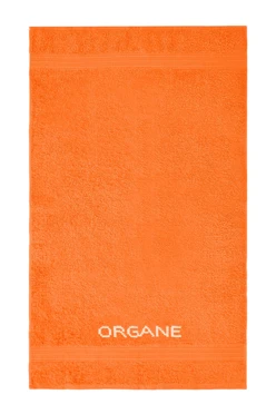 Купить полотенце махровое 50х90 см с вышивкой (Ituma), оранжевое