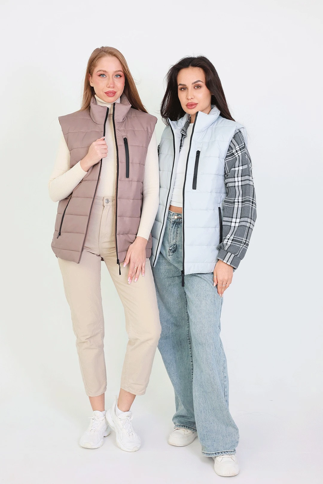 Жилет Эмбер на синтепоне со стежкой унисекс, однотонный#4